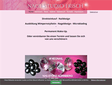Tablet Screenshot of nagelstudio-frisch.de